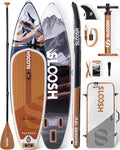 SLOOSH Inflatable Stand Up Paddle Board, 10'6' Inflatable Paddle Boards with Premium Accessories, Non-Slip EVA Deck, Ultra-Light Carry Bag Pump, Meander SUP for Youth & Adults