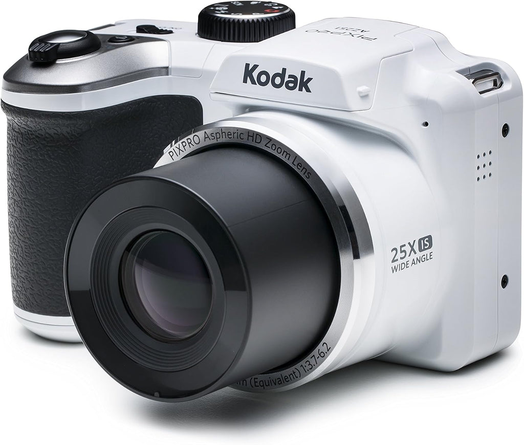 Kodak PIXPRO Astro Zoom AZ251-WH 16MP Digital Camera with 25X Optical Zoom and 3' LCD Screen (White)