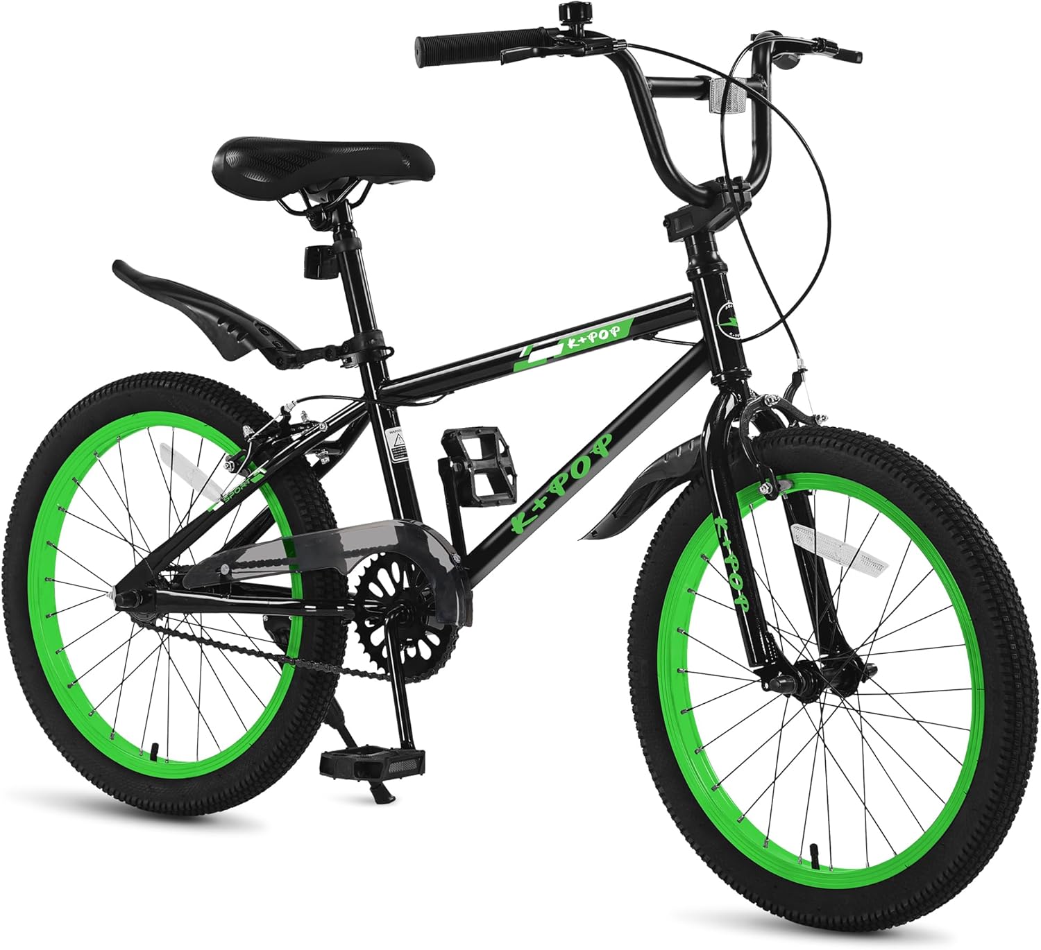 20 Inch Kids' Bike for Boys Aged 7-12, BMX-Style Boys Bike for Kids, Lightweight Children's Bicycles, Kids' Bicycles with Front and Rear Brakes, Adjustable Seat, Kickstand