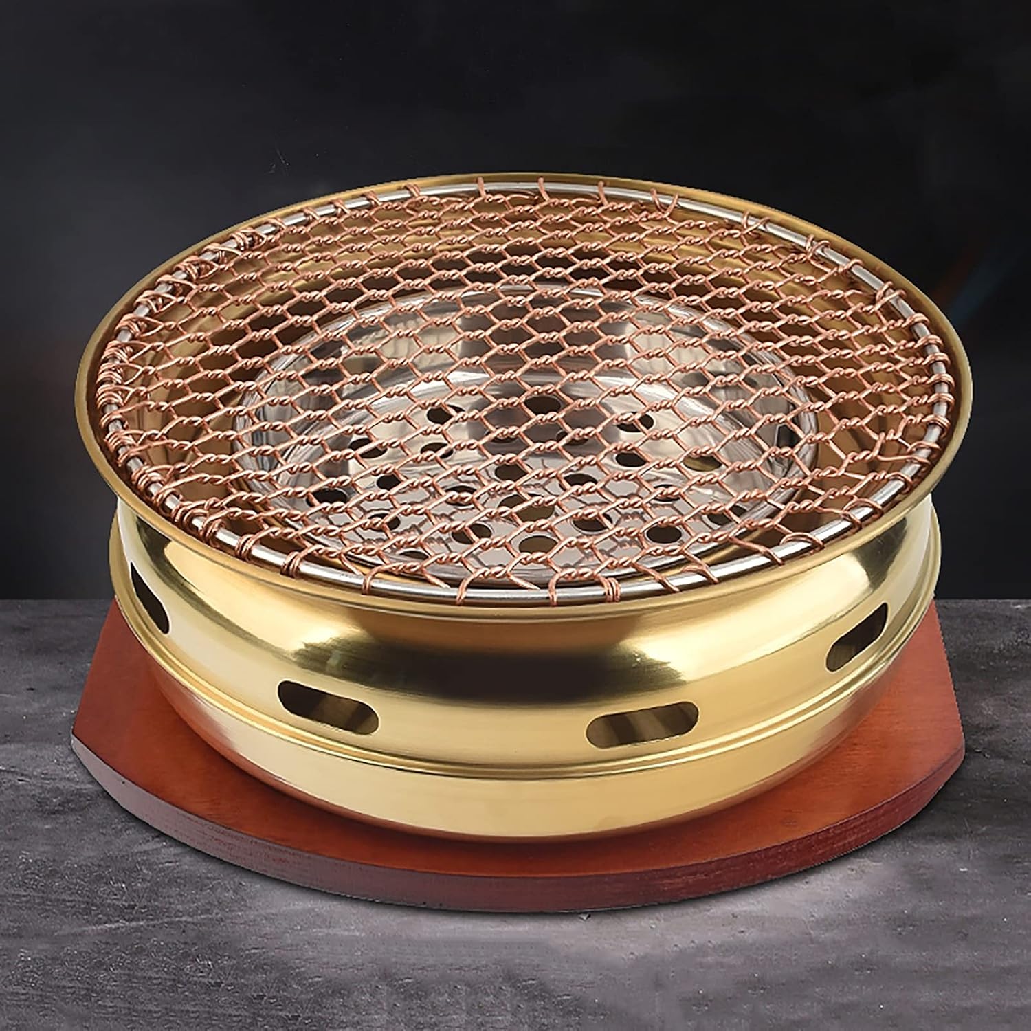 BBQ Barbeque Barbecue Grill, BBQ, Multifunctional Charcoal Barbecue Grill, Household Korean BBQ Grill, Tabletop Smoker Grill (Color : D)