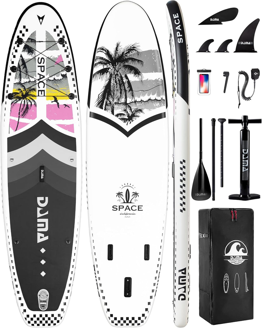 DAMA 11'*34'*6' Inflatable Paddle Board, Paddle Boards for Adults,Sup,Lightweight and Durable, Easy to Inflate, Versatile in Style, Fully Functional, Equipped w/High Grade Accessories.