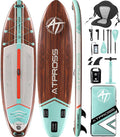 11'6'x35' Inflatable Paddle Board, 450lbs Extra Wide Stand Up Paddleboard for Adults with Premium SUP Accessories Kit & Backpack, Blow Up Kayak Non-Slip Stable Deck Boat for Yoga Fishing Surf