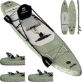 iTAOSTAR Adventure 12' × 35'/39' Inflatable Stand Up Paddle Board with Seat, Extra Wide SUP Board with 5 Fins Stable Design for Adults, Youth, All Skill Levels, Lakes, Oceans & Fishing