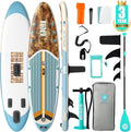 Niphean Inflatable Stand Up Paddle Board with SUP Accessories, Anti-Slip EVA Deck, 10'6'' Inflatable Paddle Boards for Adults & Youth of All Skill Levels