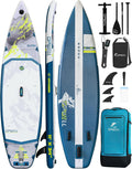 UPWELL 11'6'/11'2'/11'/10'8'/10'6'/10'2' Inflatable Stand Up Paddle Board with sup Accessories Including Backpack, Repairing Kits, Non-Slip Deck, Leash, 3 Fins, Paddle and Hand Pump