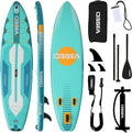 11 ft Inflatable Paddle Board with SUP Accessories, Non Slip EVA Deck, Extra Long Extra Wide iSUP, All Around Stand Up Paddle Board for Adults & Youth