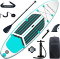 Aqua Plus 6inches Thick Inflatable SUP for All Skill Levels Stand Up Paddle Board,Paddle,Pump,ISUP Travel Backpack, Leash,Shoulder Strap,Youth,Adult Inflatable Paddle Board