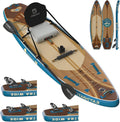 iTAOSTAR Wild 11'×36'/11'6'×34'/12'6'×33' Inflatable Paddle Board with Seat, One-Stop Premium SUP Board Gears, Tailored 5 Fins, Stable Inflatable Stand Up Paddle Boards for Youth/Adults of All Levels