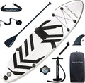 Aqua Plus 6inches Thick Inflatable SUP for All Skill Levels Stand Up Paddle Board,Paddle,Pump,ISUP Travel Backpack, Leash,Shoulder Strap,Youth,Adult Inflatable Paddle Board