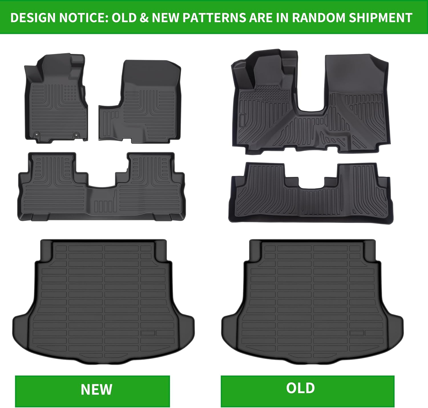 for Honda CRV Floor Mats 2007 2008 2009 2010 2011 LX/SE/EX/EX-L Car Mats for Honda CR-V Accessories All Weather Cargo Liner