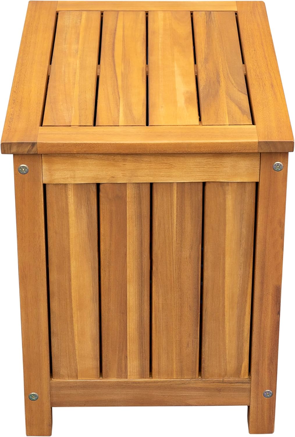 Christopher Knight Home Kensy Acacia Wood Outdoor Storage Box, 30 Gallons Wooden Patio Deck Box, Garden Backyard Tool Storage, Outdoor Storage Container for Patio Furniture Cushion, Teak Finish