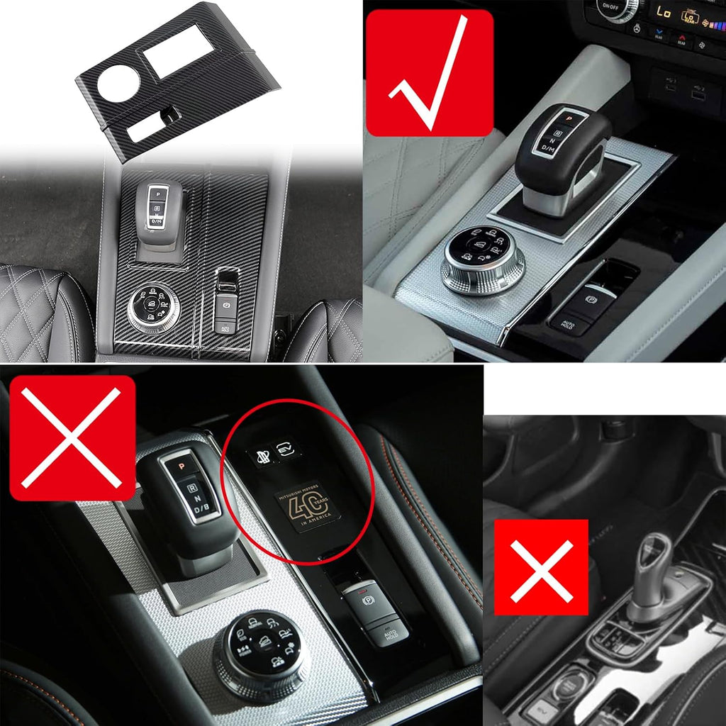 CTH for Mitsubishi Outlander 2022-2026 Car Accessories Interior Decorative Panel Cover Trims 18pcs (Not fit for SEL, GT, PHEV, Only fit for Left Hand Drive)