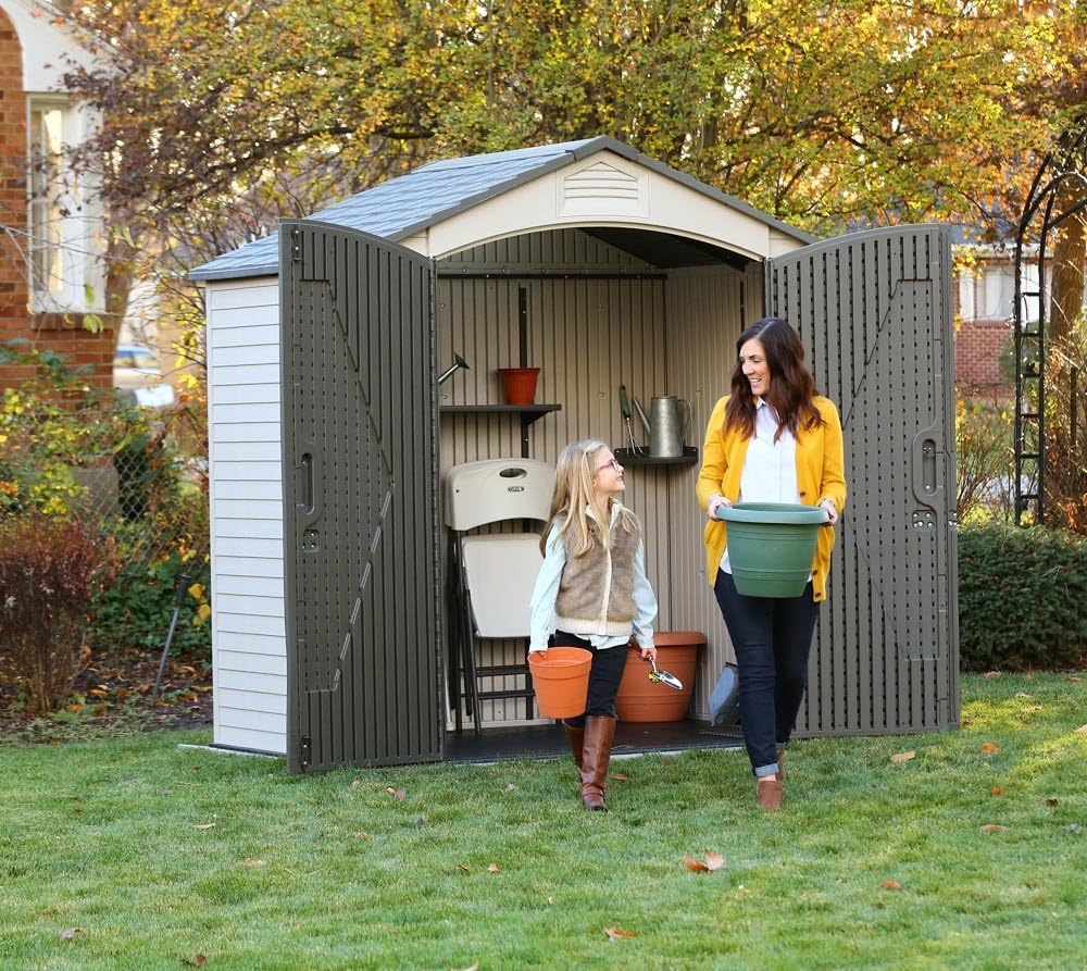 Lifetime 60057 Outdoor Storage Shed, 7 x 4.5'
