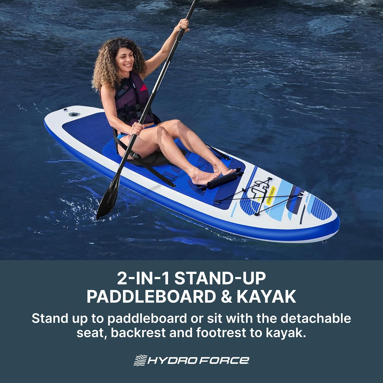 Bestway Inflatable Stand-Up Paddle Board & Kayak Set, Multi
