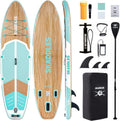 10'6'' Inflatable Stand Up Paddle Board (SUP) for Adults and Youth with Non-Slip Deck – Complete Accessories Kit, for Fishing, Yoga, Fitness & Family Fun