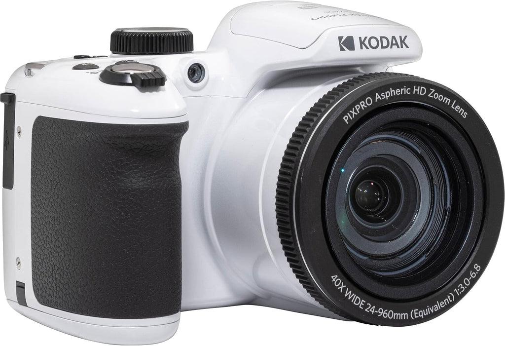 Kodak PIXPRO AZ405 Digital Camera + 64GB Memory Card + Camera Case (White)