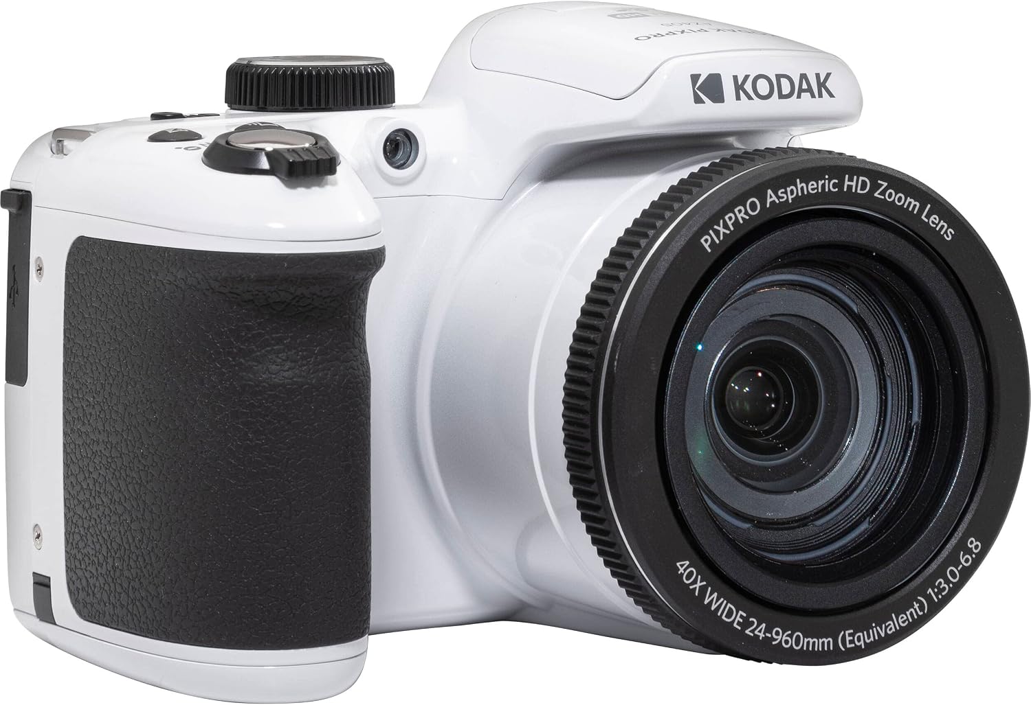 Kodak PIXPRO AZ405 Digital Camera + 64GB Memory Card + Camera Case (White)