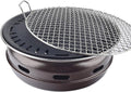 BBQ Barbeque Barbecue Grill, BBQ, Korean Smokeless Household Charcoal Grill, Galvanized Sheet Barbecue Stove, Split Design, Easy to Clean (Color : F)