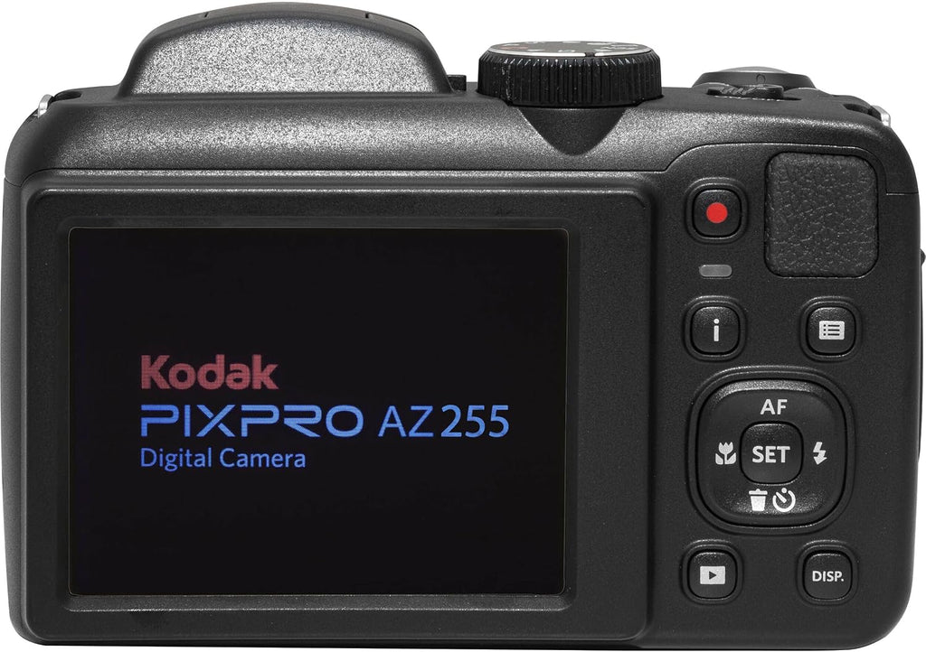 Kodak PIXPRO AZ255 Digital Camera (Black) + Point & Shoot Camera Case + 16GB Memory Card + USB Card Reader + Table Tripod + Accessories