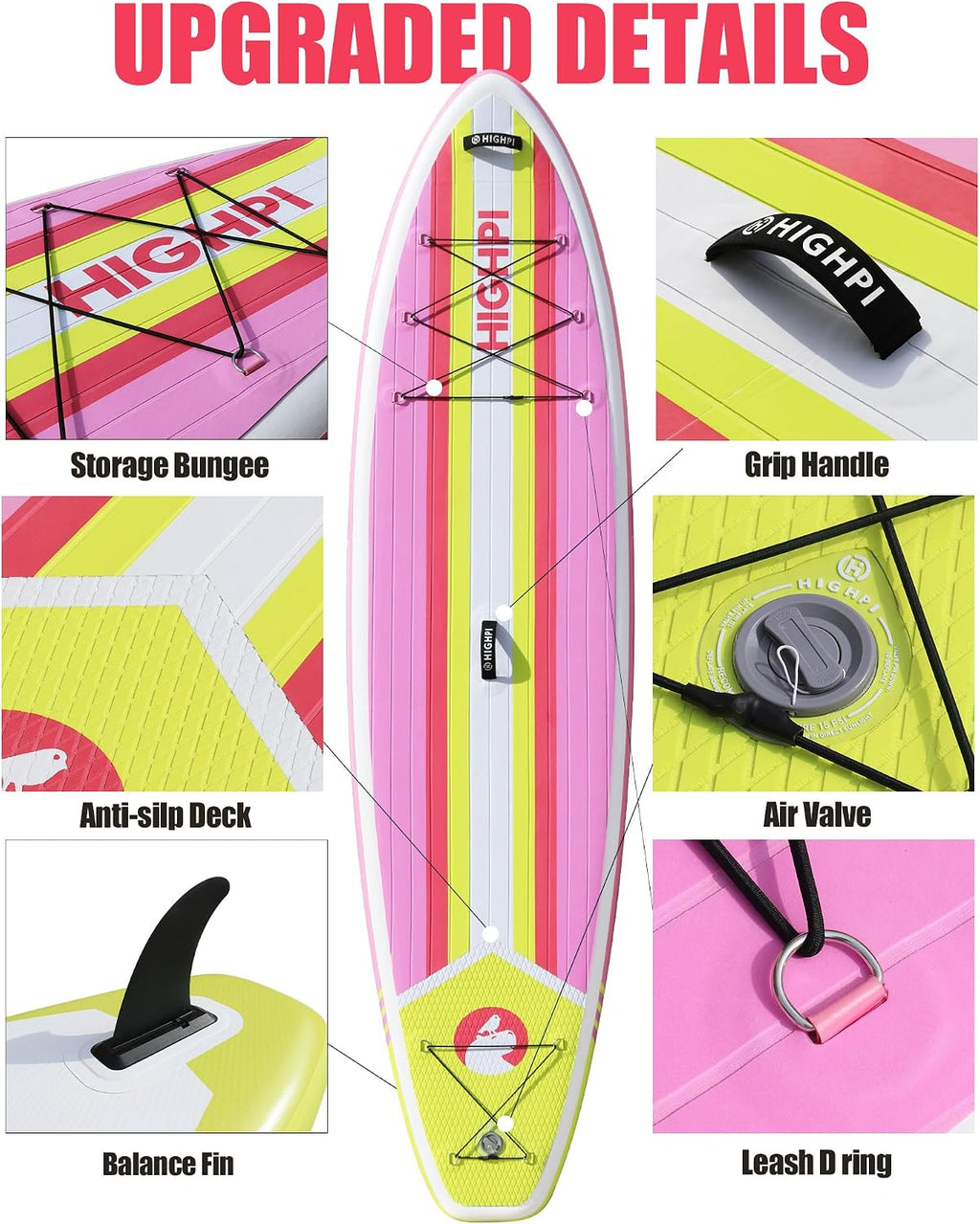 Inflatable Stand Up Paddle Board for Youth and Adults – Wide Sup with Premium Accessories, Blow Up Paddleboard for Surfing, Fishing, Yoga & More