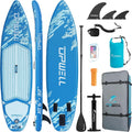 UPWELL 11'6'/11'2'/11'/10'8'/10'6'/10'2' Inflatable Stand Up Paddle Board with sup Accessories Including Backpack, Repairing Kits, Non-Slip Deck, Leash, 3 Fins, Paddle and Hand Pump