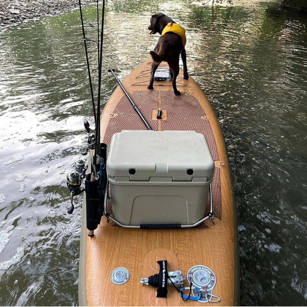 Paddle North 12'6' PORTAGER XL Inflatable Stand-Up Paddle Board - Full iSUP Kit Included (Pump, Carrying Bag, Fin, Adjustable Paddle) - Stable & Versatile for 2-Person Use - Supports up to 650 lbs