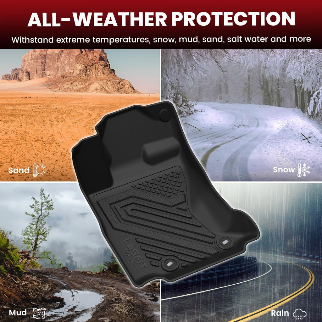 LASFIT Floor Mats & Cargo Mat for Subaru Outback 2020-2025, All Weather TPE Custom Fit Easy Clean Floor Liners for Subaru Outback 2020-2025 Accessories Full Set Car Mats, Black