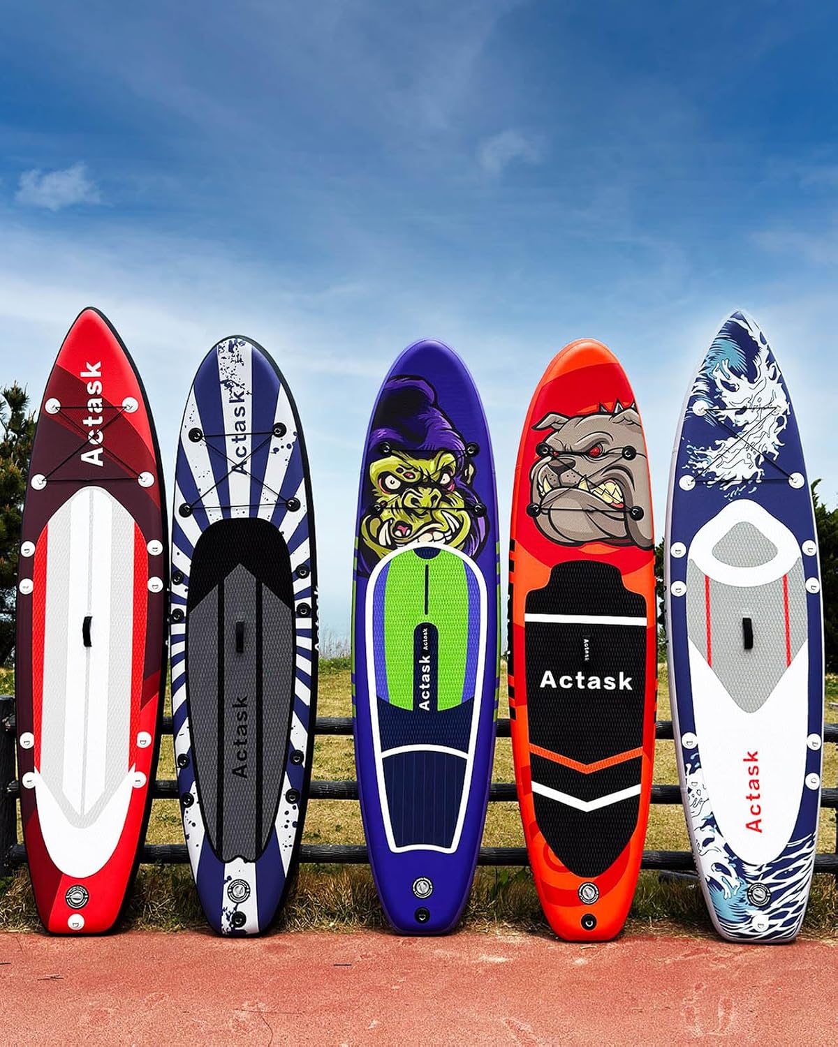 Inflatable Stand Up Paddle Board – Seat-Equipped SUP with Convertible Dual-Head Paddle, Premium Accessories, Anti-Slip EVA Deck, Ultra-Stable for All Skill Levels