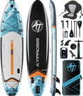 11'6'x35' Inflatable Paddle Board, 450lbs Extra Wide Stand Up Paddleboard for Adults with Premium SUP Accessories Kit & Backpack, Blow Up Kayak Non-Slip Stable Deck Boat for Yoga Fishing Surf