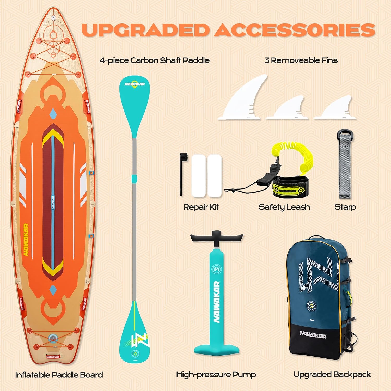 FunWater Inflatable Stand Up Paddle Board 10'6'/11'/11'6' Paddle Board for Adults & Youth, Paddleboards Inflatable with Premium SUP Accessories, Wide Stable, Non-Slip Comfort Deck