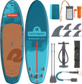 Retrospec Weekender Crew Inflatable Paddle Board - 12ft & 15ft XL Multi-Person iSUP with 400 & 1050lb Capacity & No-Slip Deck - Includes 2 Paddles & Accessories