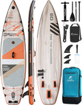 UPWELL 11'6'/11'2'/11'/10'8'/10'6'/10'2' Inflatable Stand Up Paddle Board with sup Accessories Including Backpack, Repairing Kits, Non-Slip Deck, Leash, 3 Fins, Paddle and Hand Pump