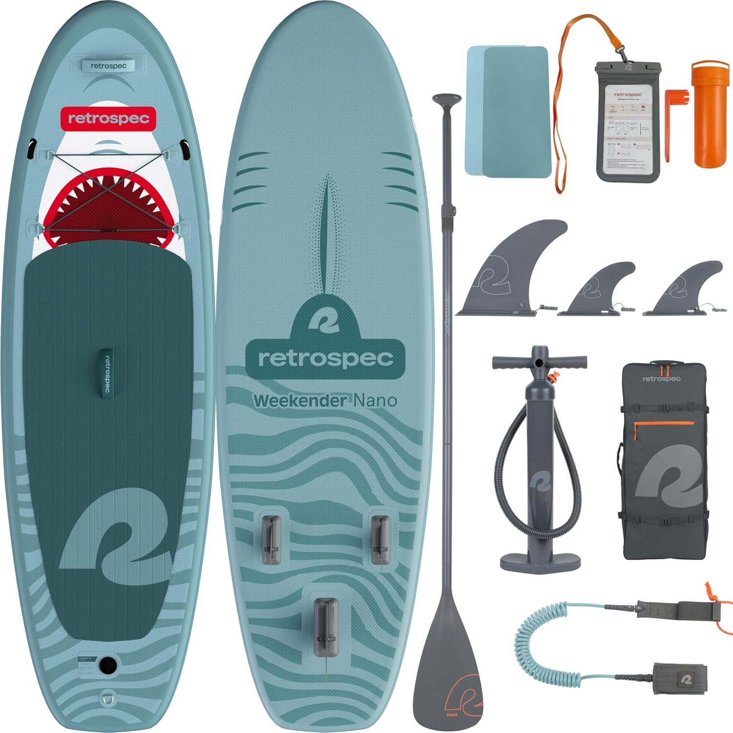 Retrospec Weekender-Nano 8ft. Inflatable Stand Up Paddleboard