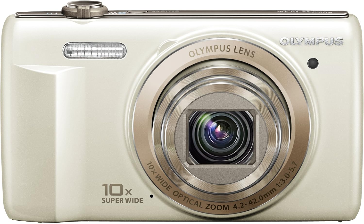 Olympus VR-340 16MP Digital Camera with 10x Optical Zoom (White) (Old Model)