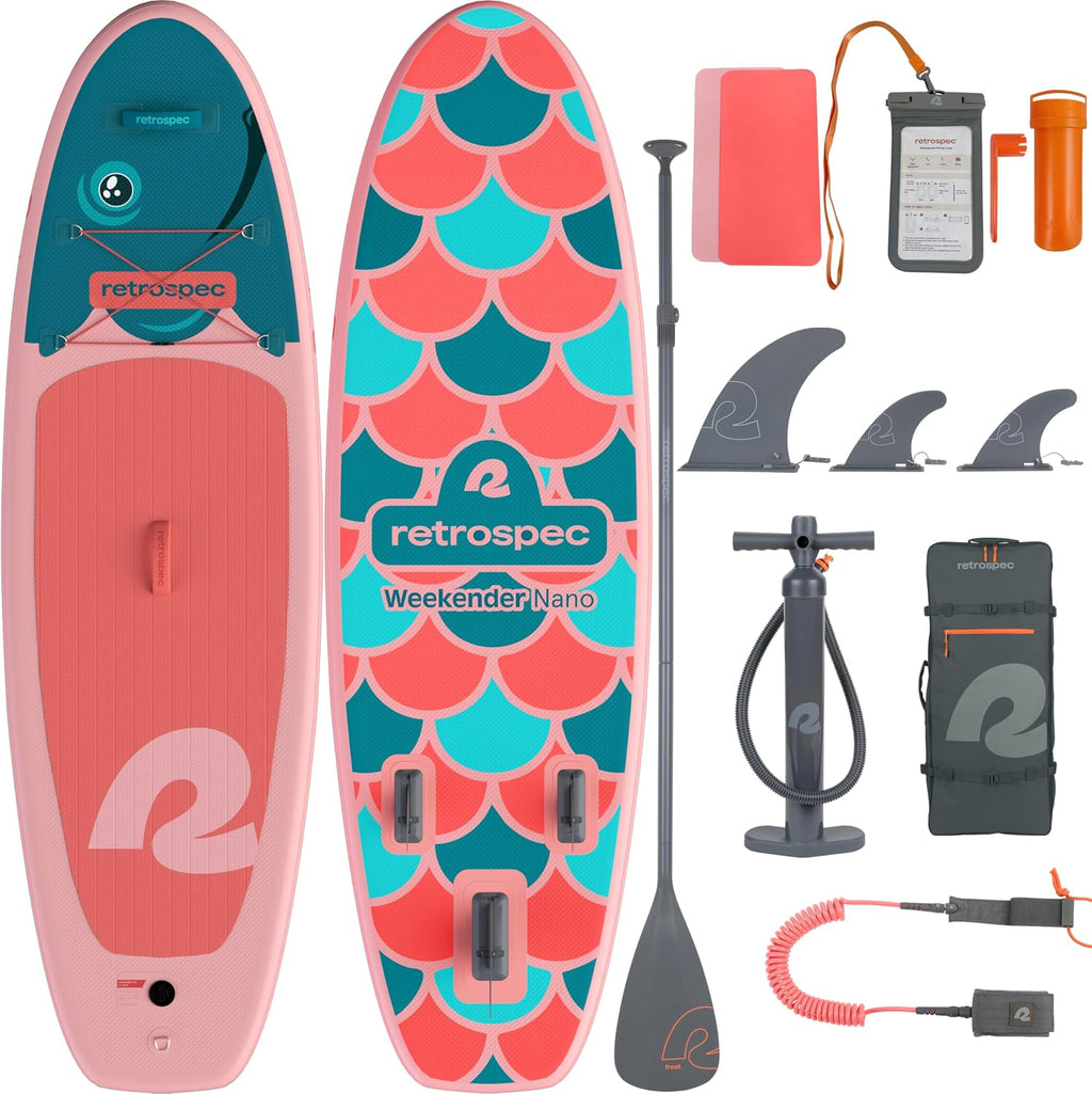 Retrospec Weekender-Nano 8ft. Inflatable Stand Up Paddleboard