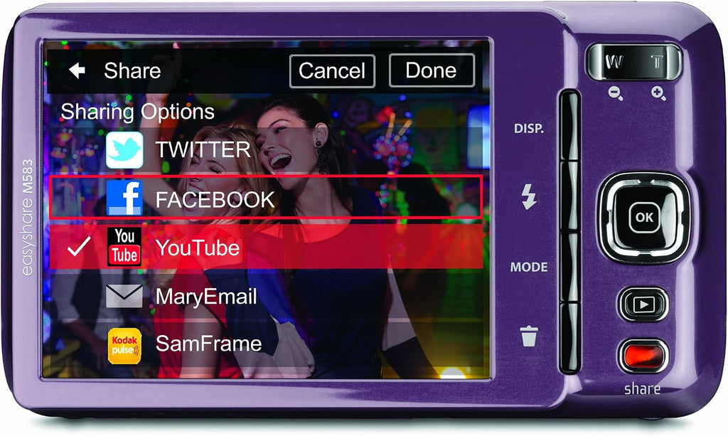 Kodak EasyShare M583 14 MP Digital Camera with 8x Optical Zoom and 3-Inch LCD - Purple