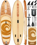 Inflatable Paddle Boards, Stand Up Paddle Board for Adults Youth of All-Round, 10'6'' *33'' * 6'' Extra Wide & No-Slip Sup for Yoga Fishing