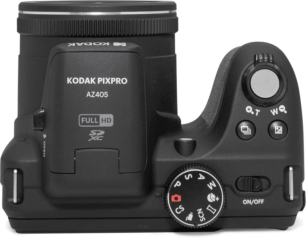 Kodak PIXPRO AZ405 Digital Camera Black, Point & Shoot Camera Case, 32GB SD Memory Card, Rechargeable Batteries & Charger, USB Card Reader, Table Tripod, Accessories