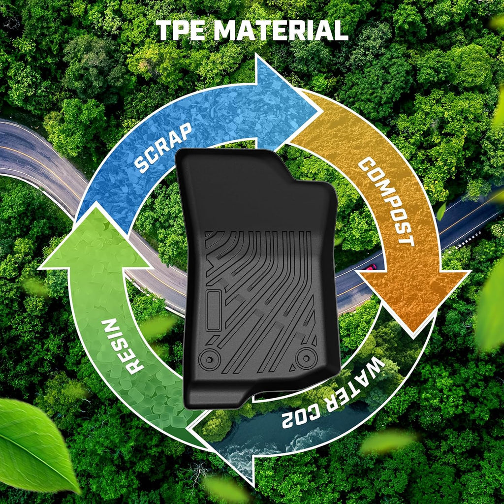 Mixsuper Floor Mat & Cargo Liner for Jeep Wrangler JL 2018-2026 Unlimited 4-Door (Not fit JK/4XE/2-Door),All Weather TPE Floor mat with Backrest and Door Sill Guards Wrangler JL Accessories,Anti-Slip