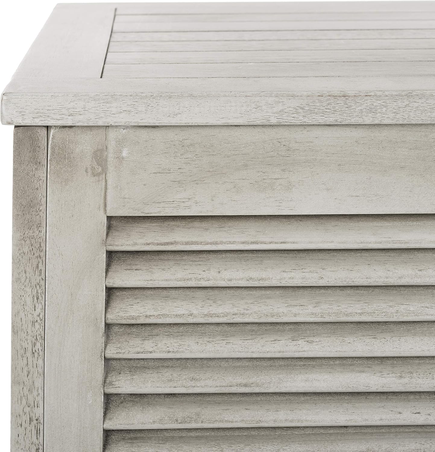 Safavieh PAT7038B Outdoor Collection Elina Grey Wash 47.2' Cushion Deck Box