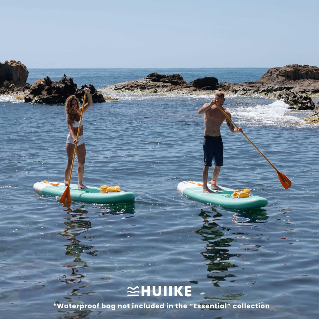 HUIIKE Inflatable Paddle Board for Adults with Accessories Included, Oar, Fins, Pump. Stand Up Paddleboard Great Stability and Resistance. 10' x 33' x 5.9', Maximum Load 286 lb