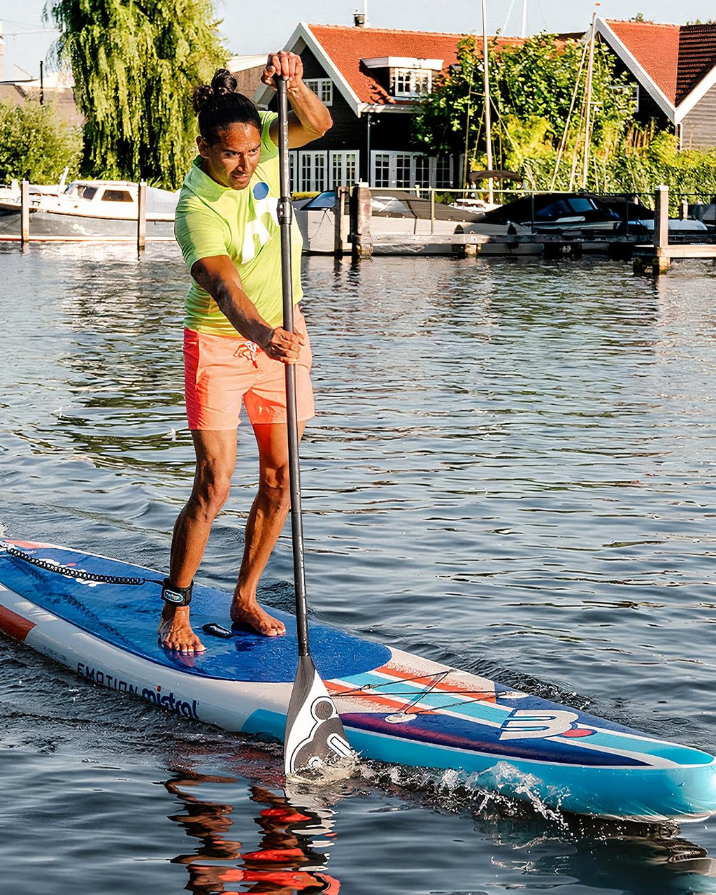 Mistral Stand Up Inflatable Paddle Board Racing & Touring Board 13'2'/ 14' Race Board, Backpack with Wheels, Durable ISUP for Youth & Adult, w/Premium SUP Accessories