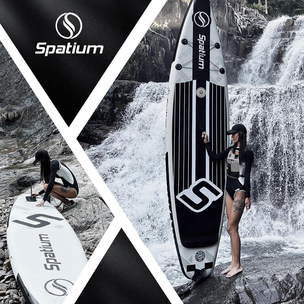 Spatium 11'5'x32' Magnetic Cup Holder Touring Paddle Board Stand Up Paddle Board for Adults,440lb Capacity SUP Board with Camera Mount for Youth & Adults of All Skill Levels