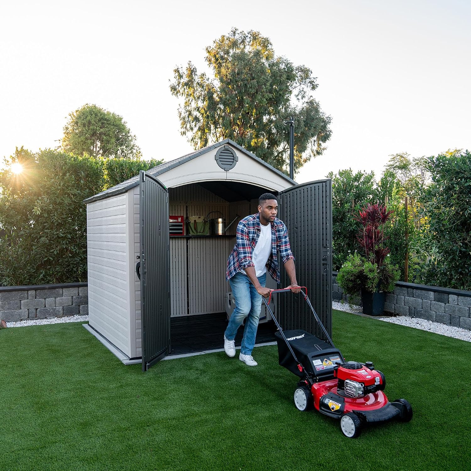 Lifetime Outdoor Storage Shed, 8 x 7.5 Foot