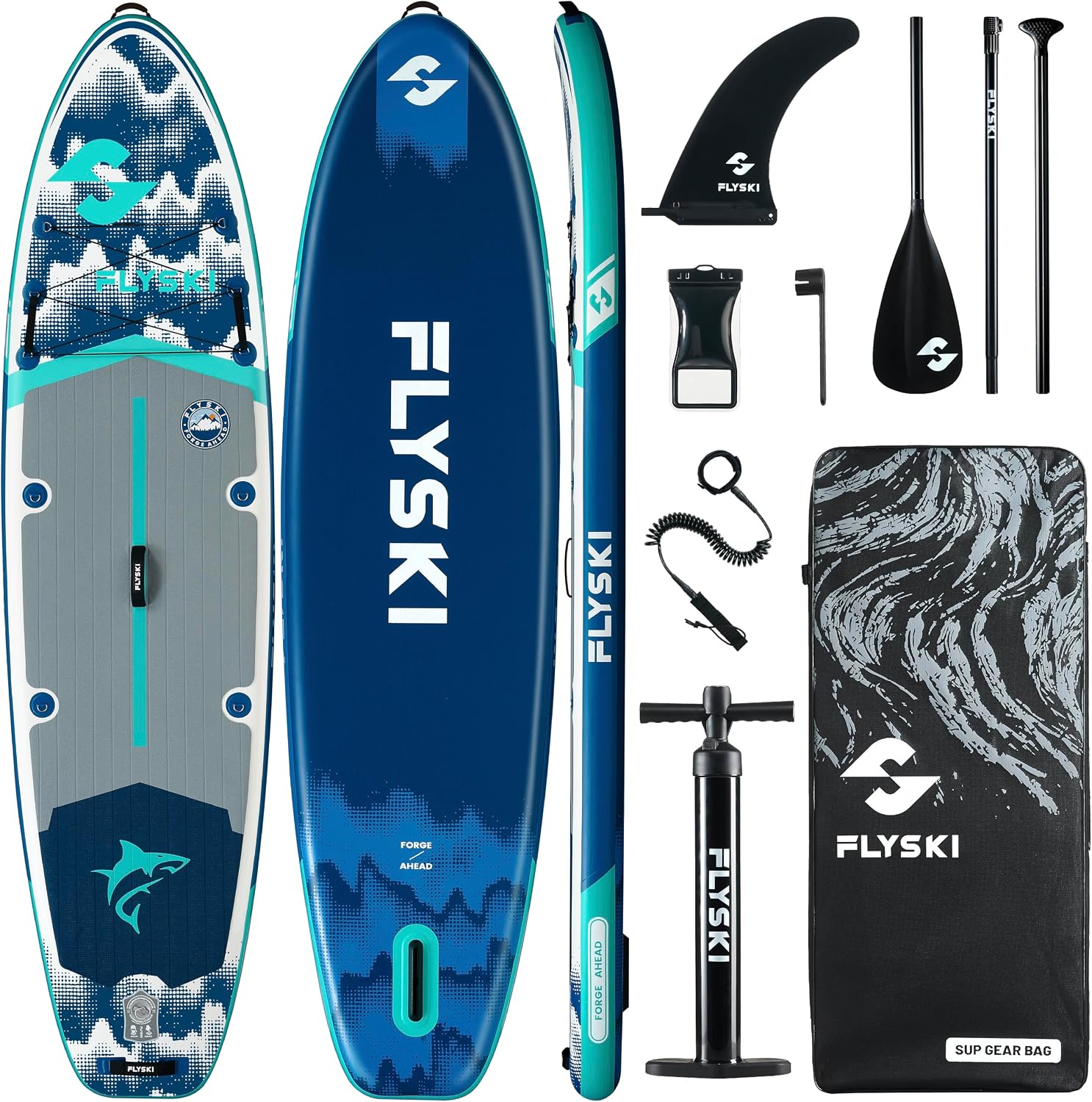 11'x34 Ultra Wide Paddleboards, Inflatable SUP&420lb Capacity for All Skill, Stand-up Paddle Board for Adults, Yoga/Fishing/Family, EVA Deck, US Fin, High-Pressure Pump, 100L Bag, Safety Leash