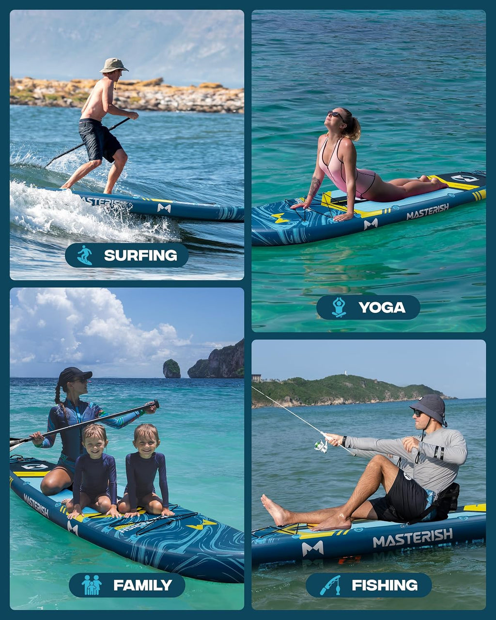 Extra Wide Inflatable Paddle Board 11'6 x 35'' x 6'', 450 LB High Weight Capacity SUP, Wide Stable Stand Up Paddle Board for Heavy People, Family & 2/3 Person, XL All-Around Paddleboard