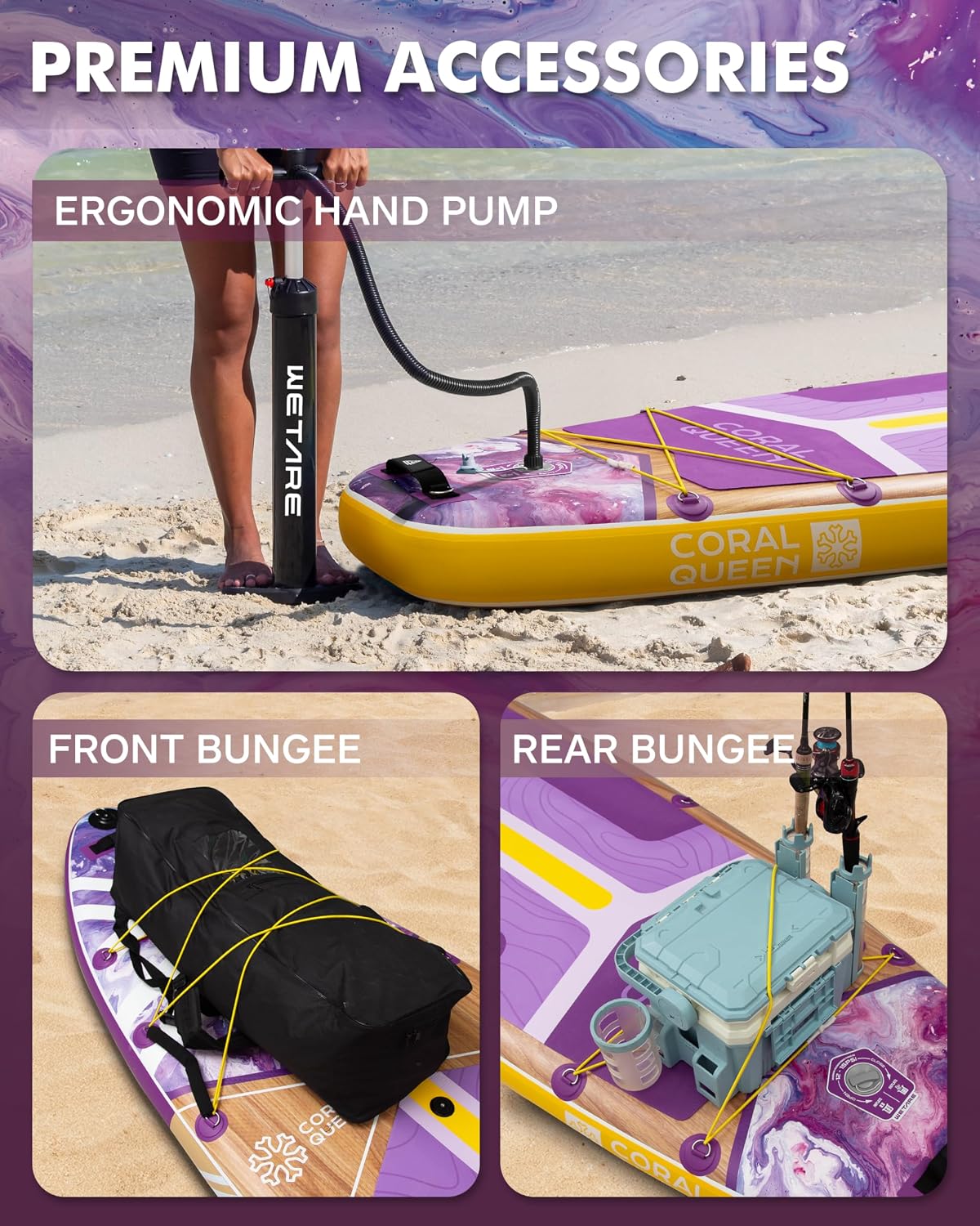 11'6'x35' Inflatable Paddle Board, 450lbs Extra Wide Stand Up Sup Board for Adults, Blow Up Paddleboard Kayak Non-Slip Stable Deck Boat for Yoga Fishing Surf
