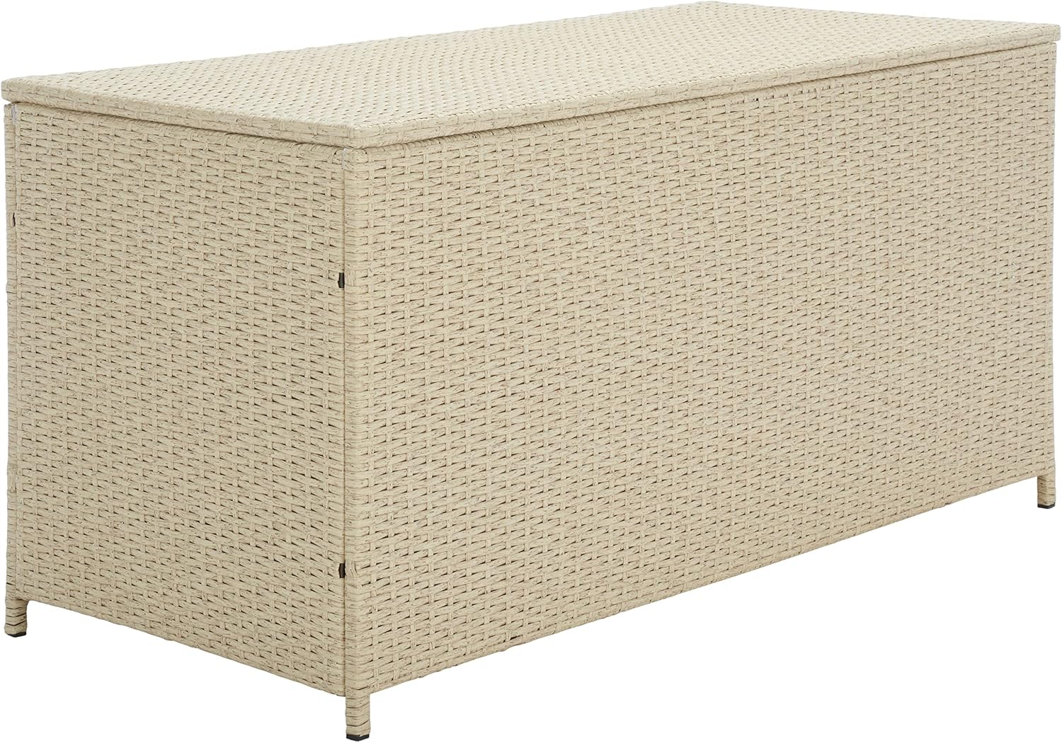 SAFAVIEH Outdoor Collection Oliveira Beige/White Cushion Box