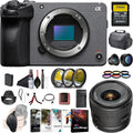 Sony FX30 Cinema Line Camera Body (ILME-FX30B) – 26MP APS-C Sensor | 4K Super 35 Recording E 11mm Lens, 64GB SF-G Tough Card, Filter Kit, Wide Angle Lens,Color Filter Kit, Bag, and More