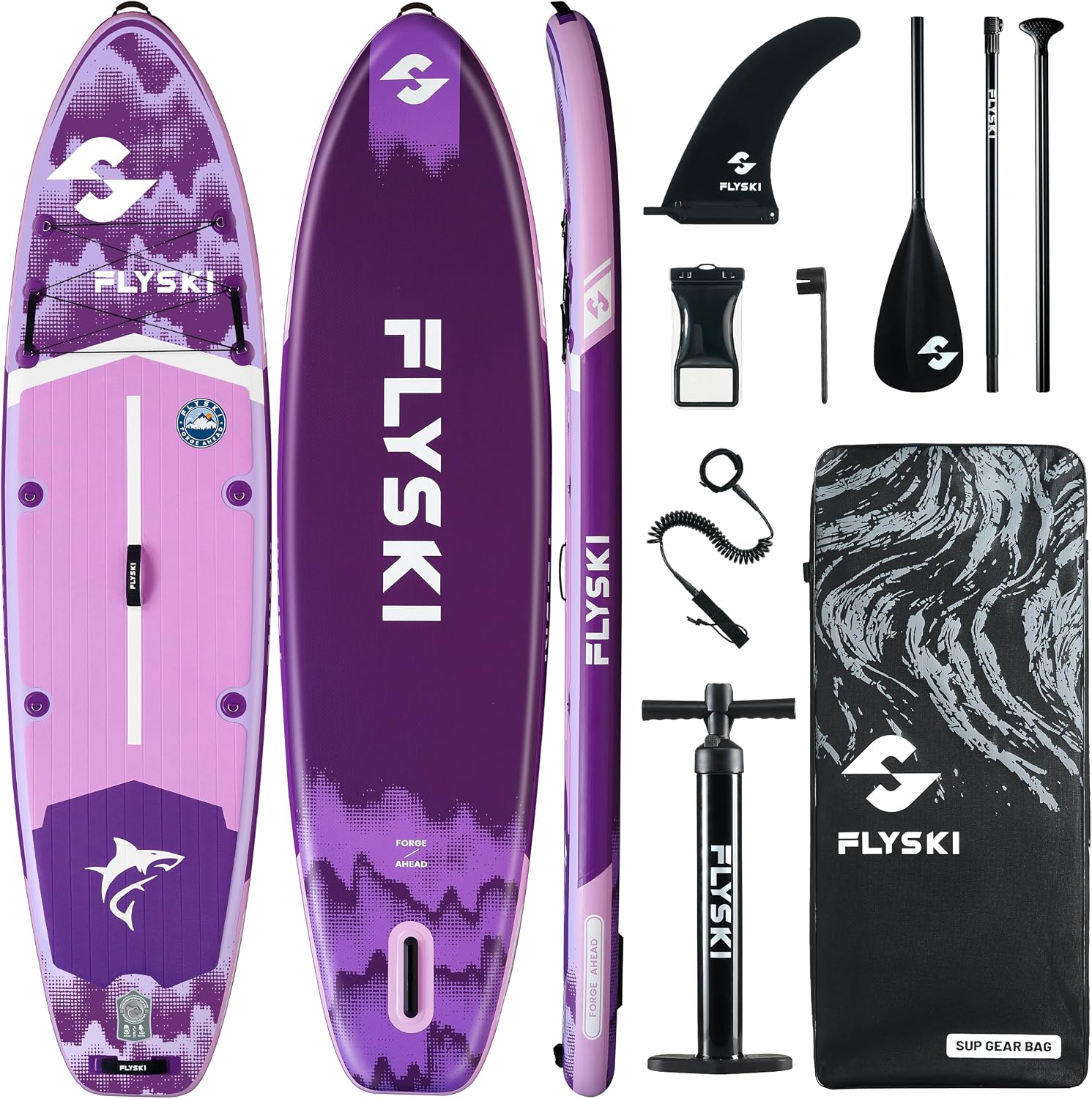 11'x34 Ultra Wide Paddleboards, Inflatable SUP&420lb Capacity for All Skill, Stand-up Paddle Board for Adults, Yoga/Fishing/Family, EVA Deck, US Fin, High-Pressure Pump, 100L Bag, Safety Leash